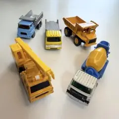 ⁠トミカ 建設車両 5台 묶음 판매 はたらくくるま ダンプ クレーン ミキサー車