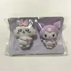 ちいかわ×サンリオ ペアブローチ モモンガ×クロミ