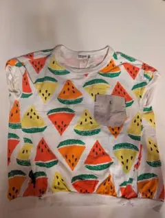 ラグマート　半袖　スイカ柄　フルーツ柄