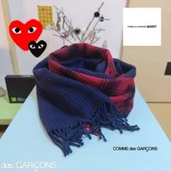 COMME des GARCONS SHIRT ボーダーストール COMME des GARCONS SHIRT（コムデギャルソンシャツ） 大判ストール