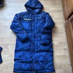 ATHLETA ベンチコート ネイビー フード付き