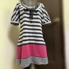 Burberry バーバリーブルーレーベル チュニック ストライプ 半袖