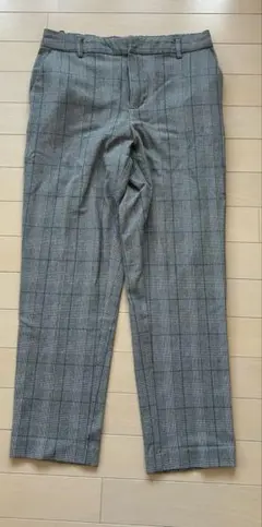 グレー チェック柄 スラックス　ロペピクニック