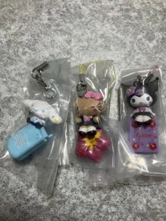 サンリオキャラクターズ　平成ギャルチャーム　ハローキティ　クロミ　シナモン