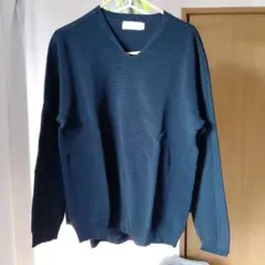 Calvin Klein Platinum Vネックセーター XL ダークブルー