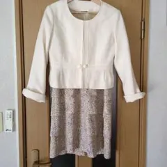 15号　ホワイトジャケットと花柄スカートのセット