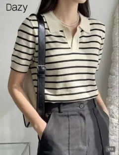 SHEIN ボーダー Tシャツ ストライプ