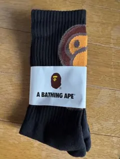 A BATHING APE ソックス 靴下 ブラック