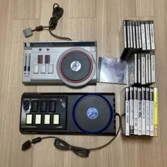 ビートマニア専用コントローラー2種&プレイステーション1&2ソフトセット