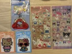 クリアキャンディシール　ジュエリーデコステッカー　フレークシール　サンリオまとめ
