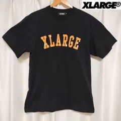 【古着】XLARGEエクストララージ バンダナロゴ半袖Tシャツ黒-（オレンジ）Mのサムネイル