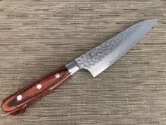 青鋼 ダマスカス 三徳包丁 和包丁 木製鞘付き 八角水牛柄 - メルカリ