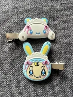 ブルーベリエちゃん ＆シナモンロール サンリオコラボ　前髪クリップ2点セット