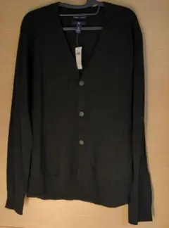 【新品タグ付き】Gap メリノウール ブラックカーディガン L　定価6,900円