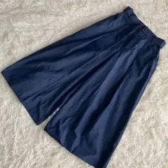 《良品》 BEAMS HEART ワイドパンツ ブルー S キレイめ シンプル