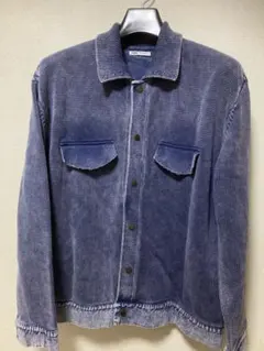 ZARA メンズ デニム風 ニットジャケットのサムネイル