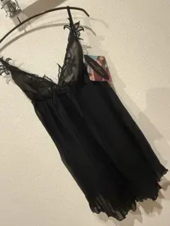モデル着用【ANNEBRA ドレス 大人キャミ⠀】②点セット ブラック