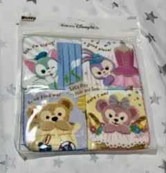 【新品未使用】ダッフィー アンドフレンズ ミニタオルセット 4枚
