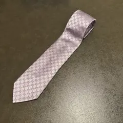 GUCCI GGロゴパターン ネクタイ ラベンダー　グッチ　紫