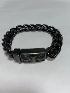 POLICE ブラック チェーンブレスレット