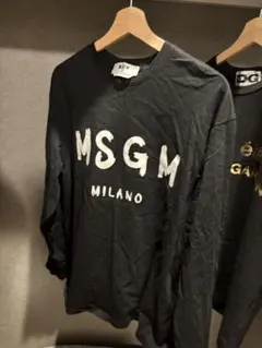MSGM ブラック ロングスリーブ Tシャツ Sのサムネイル