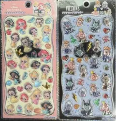 プチドロップステッカー　プリンセス・ヴィランズ