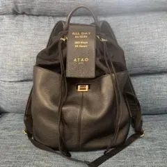 美品✨ATAO アタオ オールデイリュック ナイロン 革 ブラック 大人 上品のサムネイル