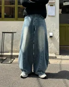 「新品」YOLO カジュアルワイドレッグパンツKA0158 Lサイズ最終値下げ