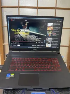 MSI ゲーミングノート Corei7, RTX3050Ti, 144Hz,