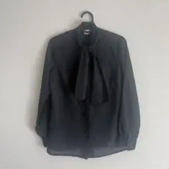 デザインシアーシャツ　黒