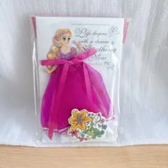 ラプンツェル オーガンジードレスカード　お祝いメッセージカード