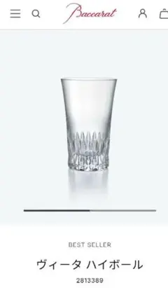 Baccarat バカラ　ヴィータ ハイボール 2813389 新品未使用