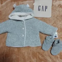 babyGAP　くま耳フード付きジャケット　ソックス付き
