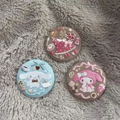 サンリオ刺繍缶バッジ 3セット