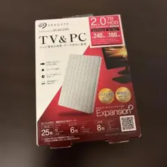 Seagate Expansion 2.0TB 外付けHDD