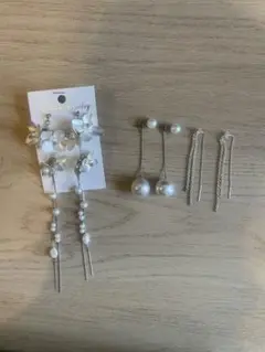 ブライダルピアス 3点セット ハンドメイド