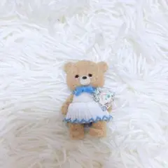 くまぬいぐるみ♡ブローチ ハンドメイド