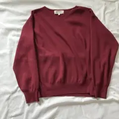 ROPE' PICNIC（ロペピクニック）ワインレッドカラー　Ｖネック　ニット