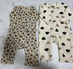 西松屋　もこもこロンパース　70〜80センチ　2着