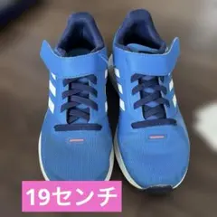 キッズシューズ　青　19センチ　スニーカー