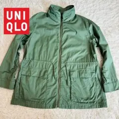 UNIQLO コットンパーカーですがフード欠品しております　カーキ　XLサイズ