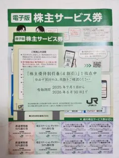 JR東日本 株主優待割引券(4割引) 1枚 他