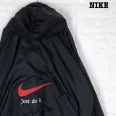 デカロゴ★ ナイキ ナイロンジャケット ブルゾン 刺繍ロゴ ゆるだぼ 90s
