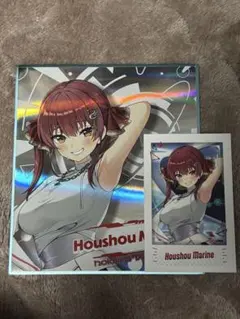 ホロライブ　宝鐘マリン　ホログラム色紙　チェキセット