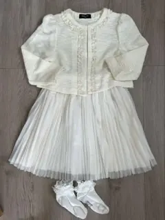 COMME CA ISMフォーマルセット120cm ジャケット ワンピース 靴下