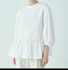 Ballseyトゥモローランド ストレッチタフタペプラムブラウス