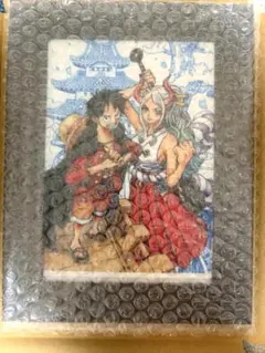 未開封 ワンピース ルフィ＆ヤマト 刺繍アート ジャンプ限定