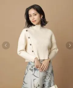 マイストラーダ☆薄紫 リブ編み ニット セーター 38