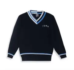 PUMA レディース Vネックセーター ネイビー