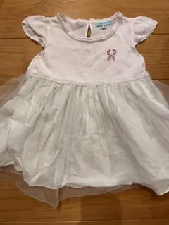TOCCA ワンピース 80サイズ ピンク/ホワイト